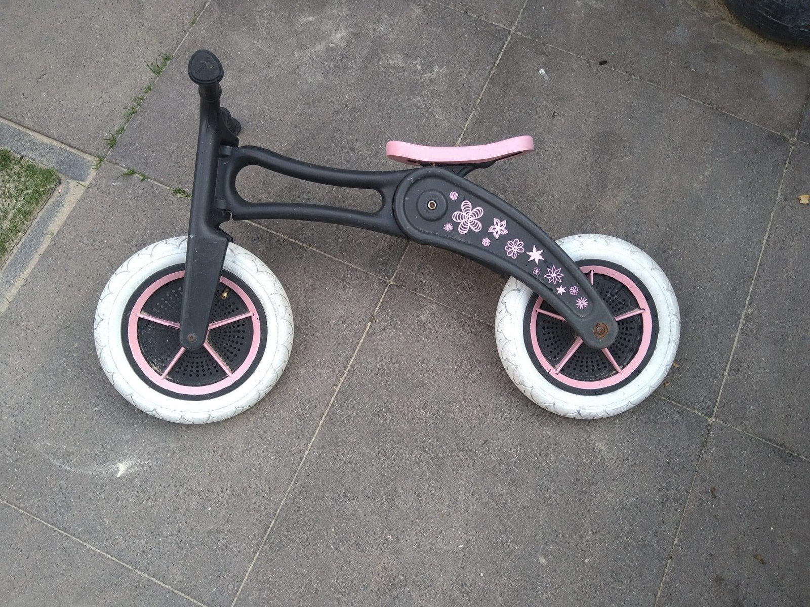 Wishbone 3-in-1 Loopfiets - Zwart/Roze, Ophalen, Gebruikt, Loopfiets