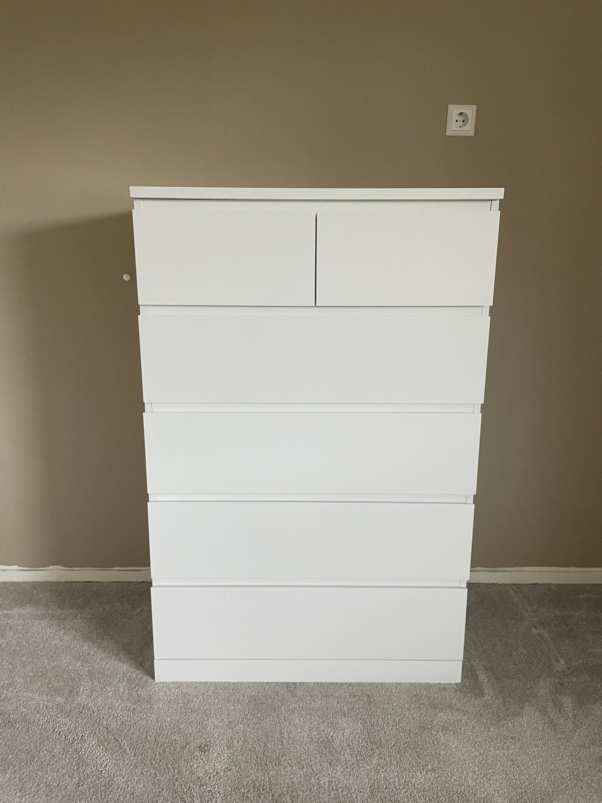 IKEA Malm Kast - Witte Ladekast met 6 Laden, Huis en Inrichting, Kasten | Ladekasten, Ophalen, Gebruikt, 5 laden of meer, 100 tot 150 cm