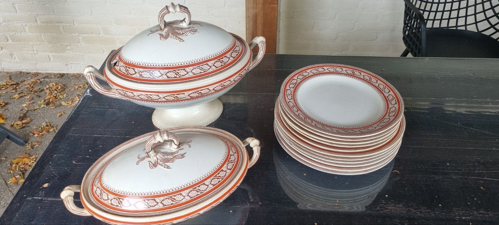 Victoriaans Antiek Engels Servies W.T.Standish Wedgewood, Ophalen