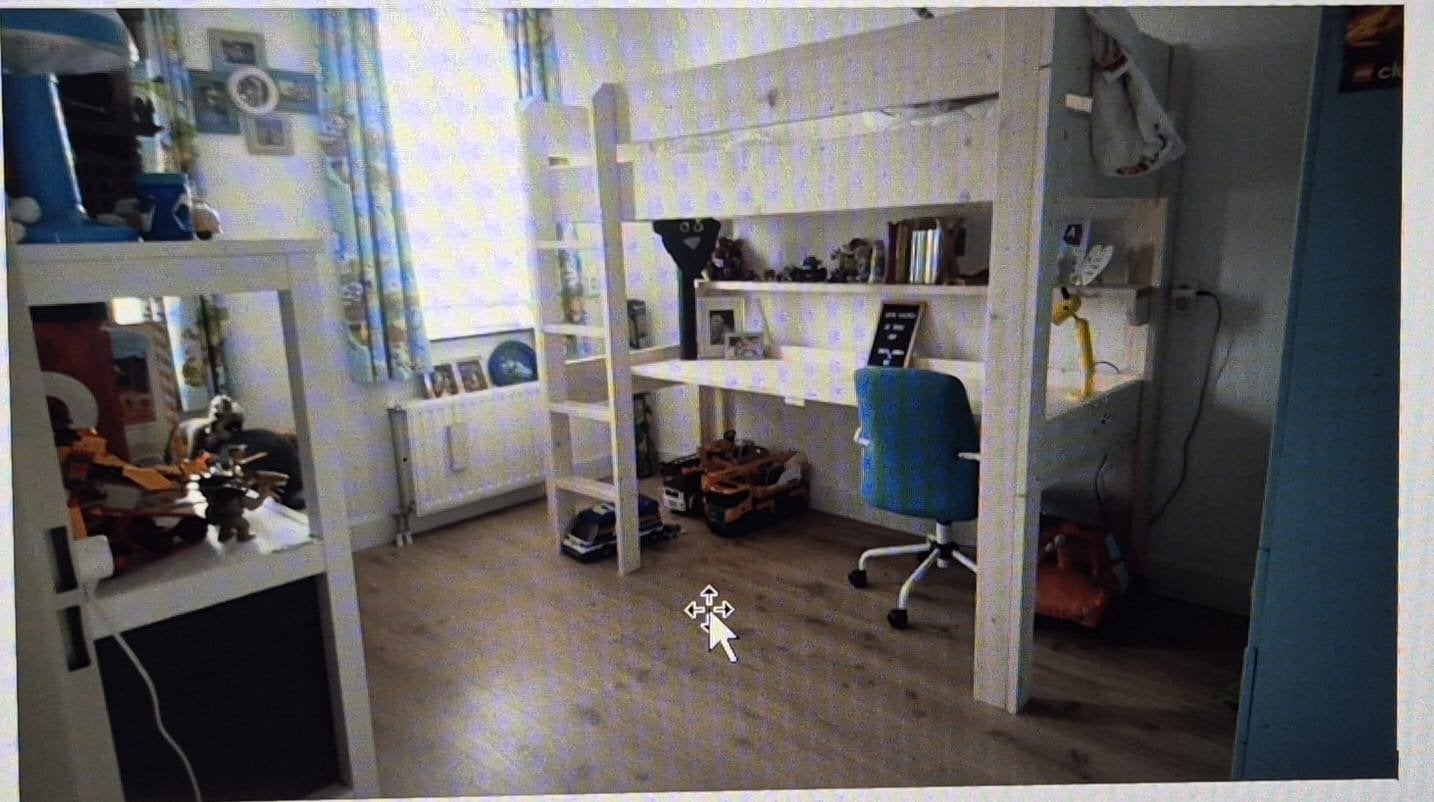 Hoogslaper met bureau en opbergruimte - Zo goed als nieuw, Ophalen, Eenpersoons, Zo goed als nieuw, 200 cm