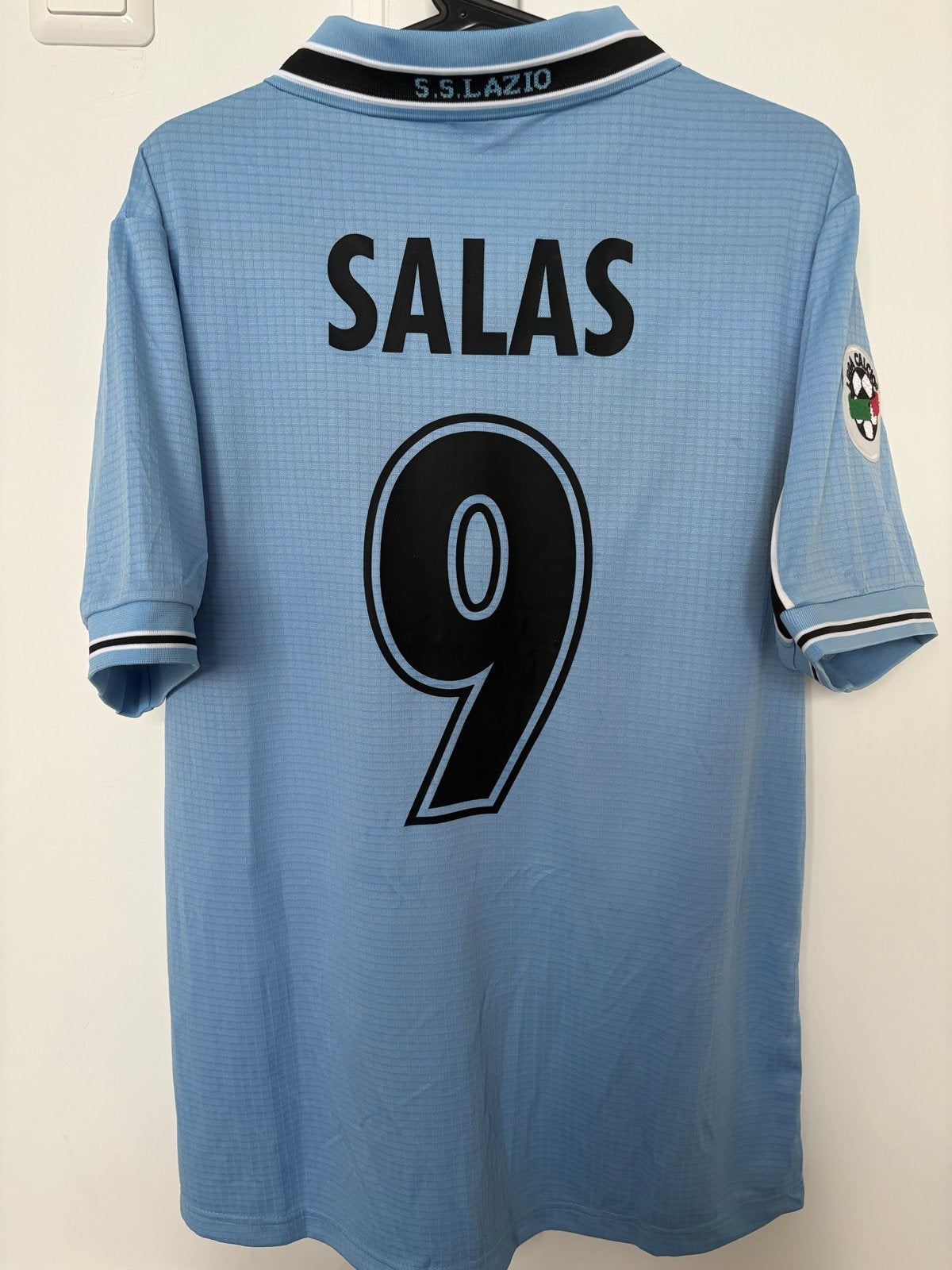 Retro Lazio Salas shirt - Vintage Puma maat large Cirio, Ophalen of Verzenden, Nieuw, Maat 42/44 (L), Blauw