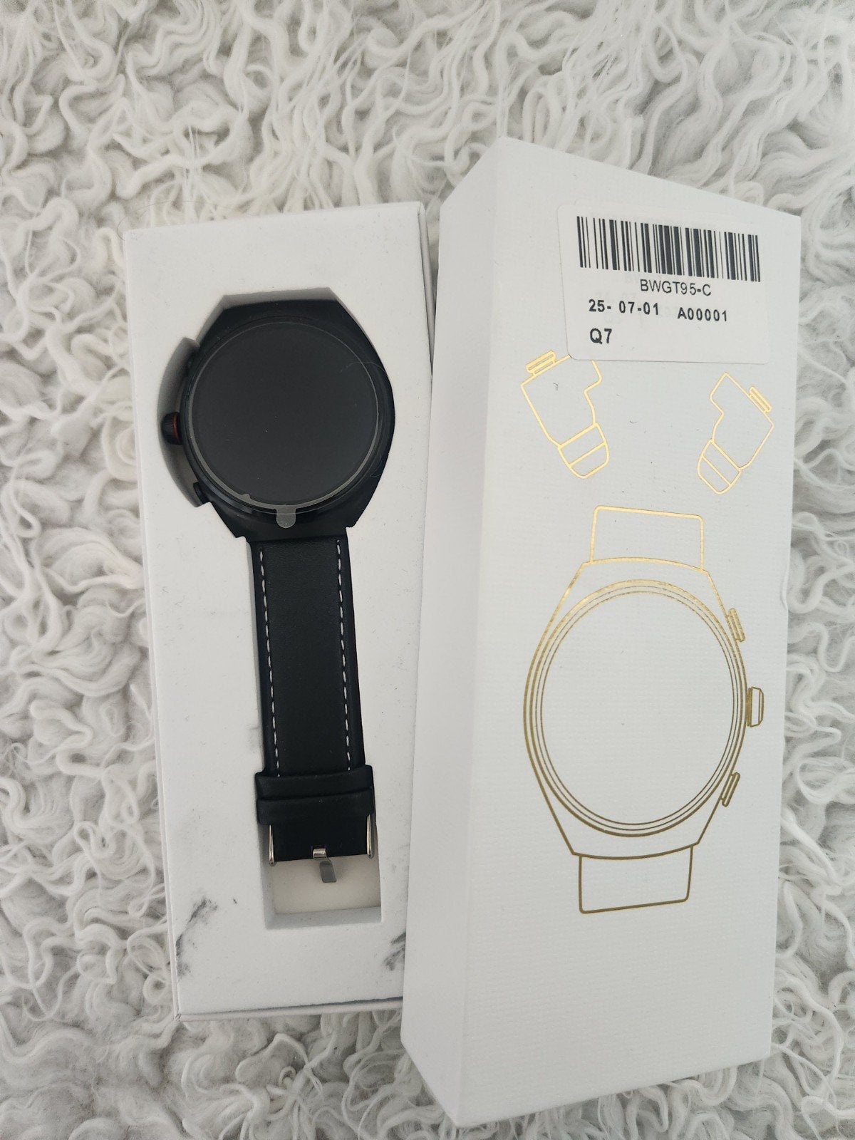 Smartwatch met geïntegreerde oordopjes - Nieuw, Zwart, Nieuw, Ophalen of Verzenden, Stappen