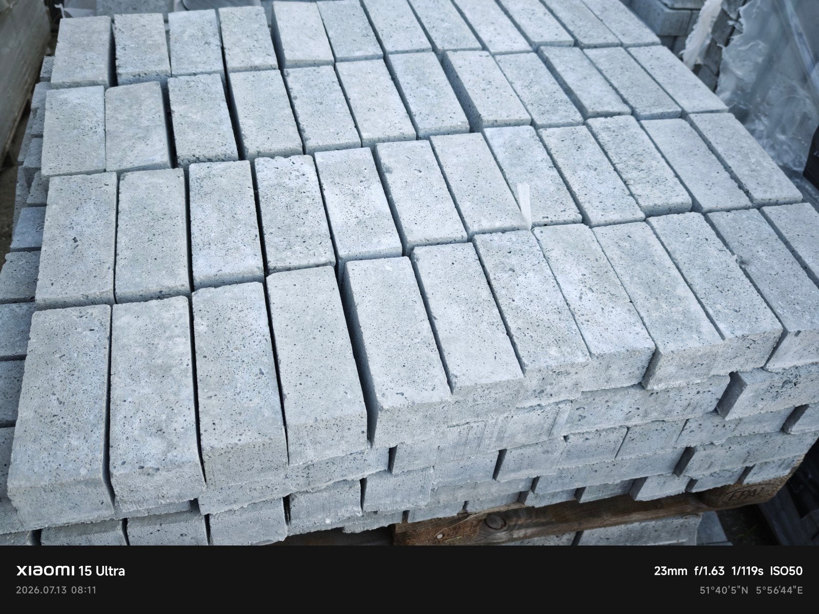 Arti-Stone Dikformaat Tegels Grijs 21x8x7cm, Nieuw, 10 m² of meer, Vloertegels, Overige materialen