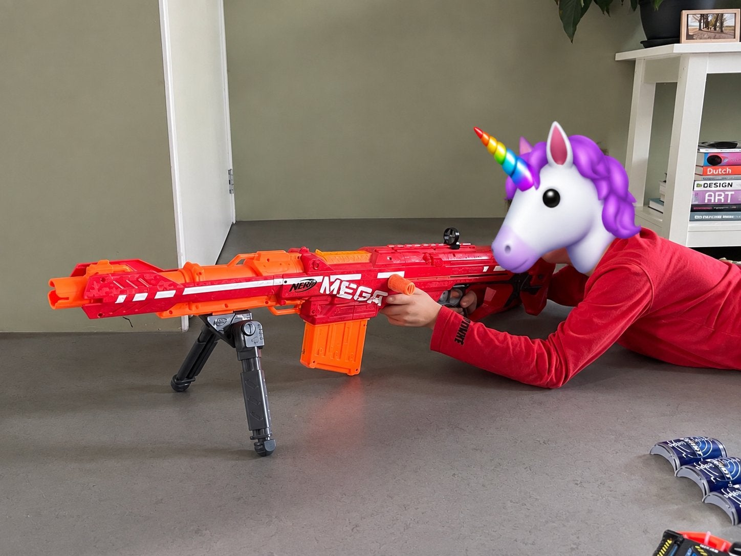 Nerf Centurion Sniper Rifle met tripod en vest, Kinderen en Baby's, Ophalen, Gebruikt