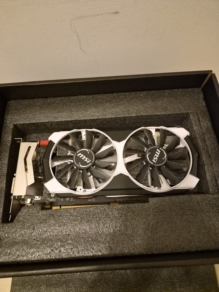MSI GeForce GTX 960 OC 2GB (Armor 2X) in originele doos, Computers en Software, PCI-Express 3, Gebruikt, HDMI, Ophalen of Verzenden