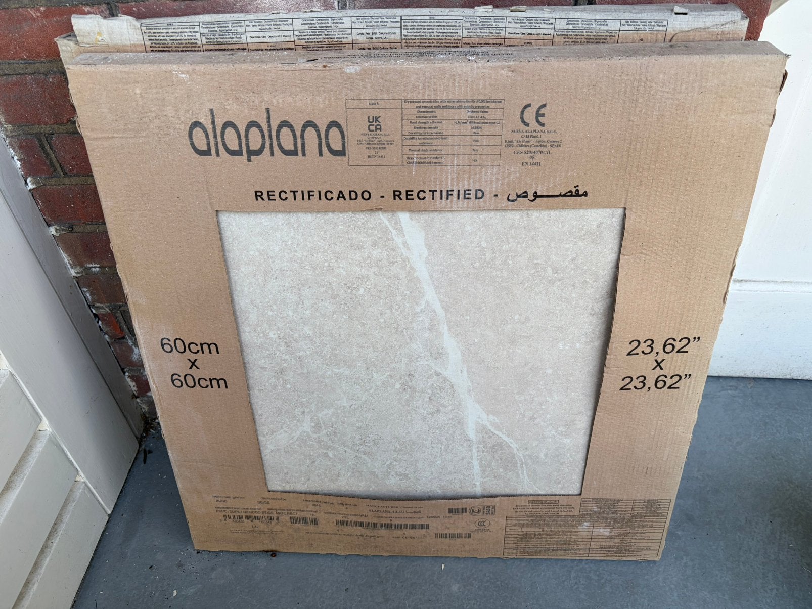 6,45m2 Vloertegel – Wandtegel Pietra Bo beige mat 6060, Ophalen, 60 cm of meer, Keramiek, Zo goed als nieuw