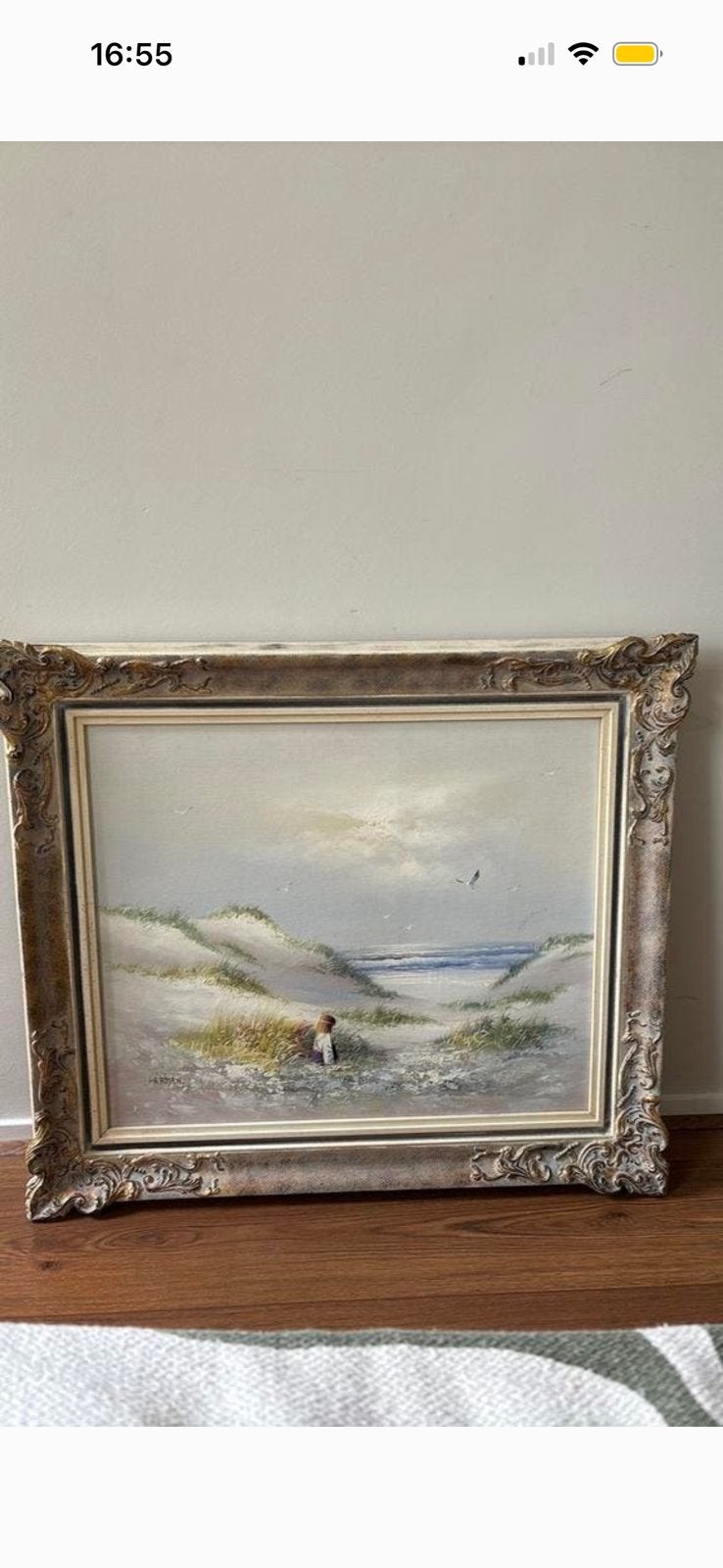 Antiek olie schilderij met mooie barok lijst, Antiek en Kunst, Kunst | Schilderijen | Klassiek, Ophalen