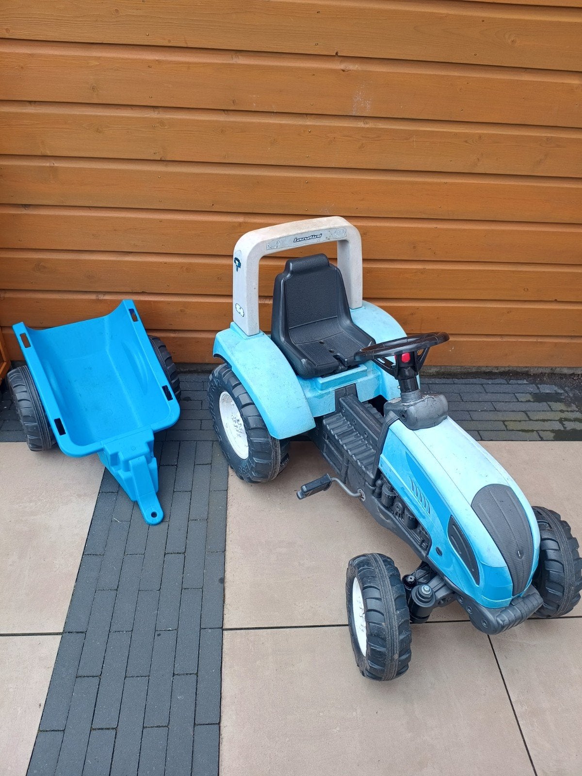 Traptractor met kar, Ophalen, Gebruikt, Overige merken, Met kar of aanhanger