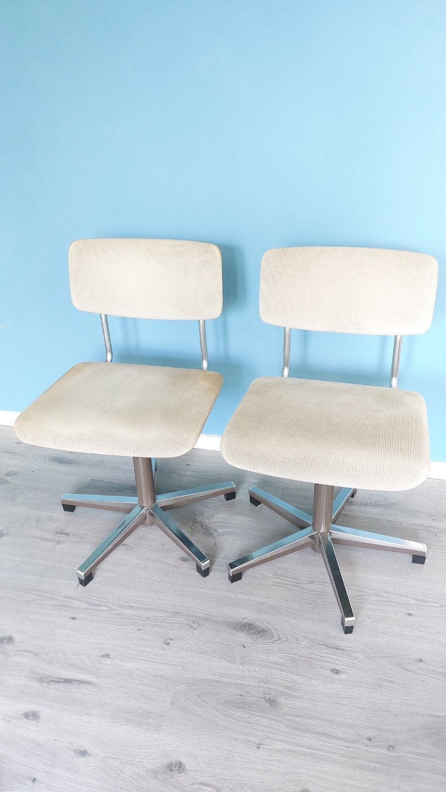 2x Gispen Bureaustoel André Cordemeyer Vintage, Ophalen, Gebruikt, Grijs, Bureaustoel