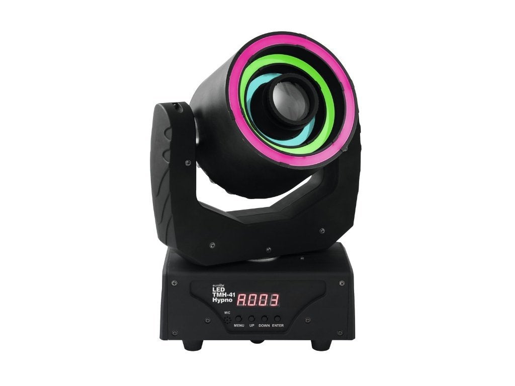 EUROLITE Set LED TMH-41 Hypno Moving Head Spot + Flightcase, Muziek en Instrumenten, Geluidgestuurd, ., Nieuw, Ophalen of Verzenden