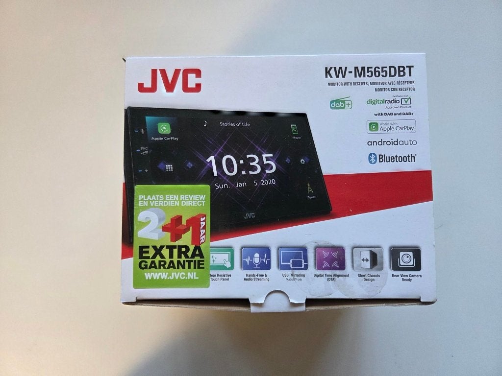 DAB Autoradio JVC KW-M565DBT, Ophalen, Zo goed als nieuw