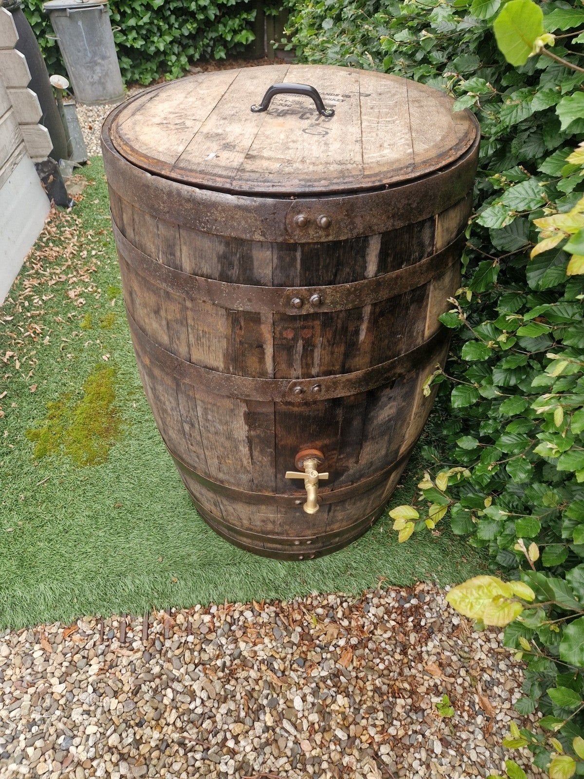 houten regenton, Tuin en Terras, Gebruikt, Met kraantje, 150 liter of meer, Ophalen of Verzenden