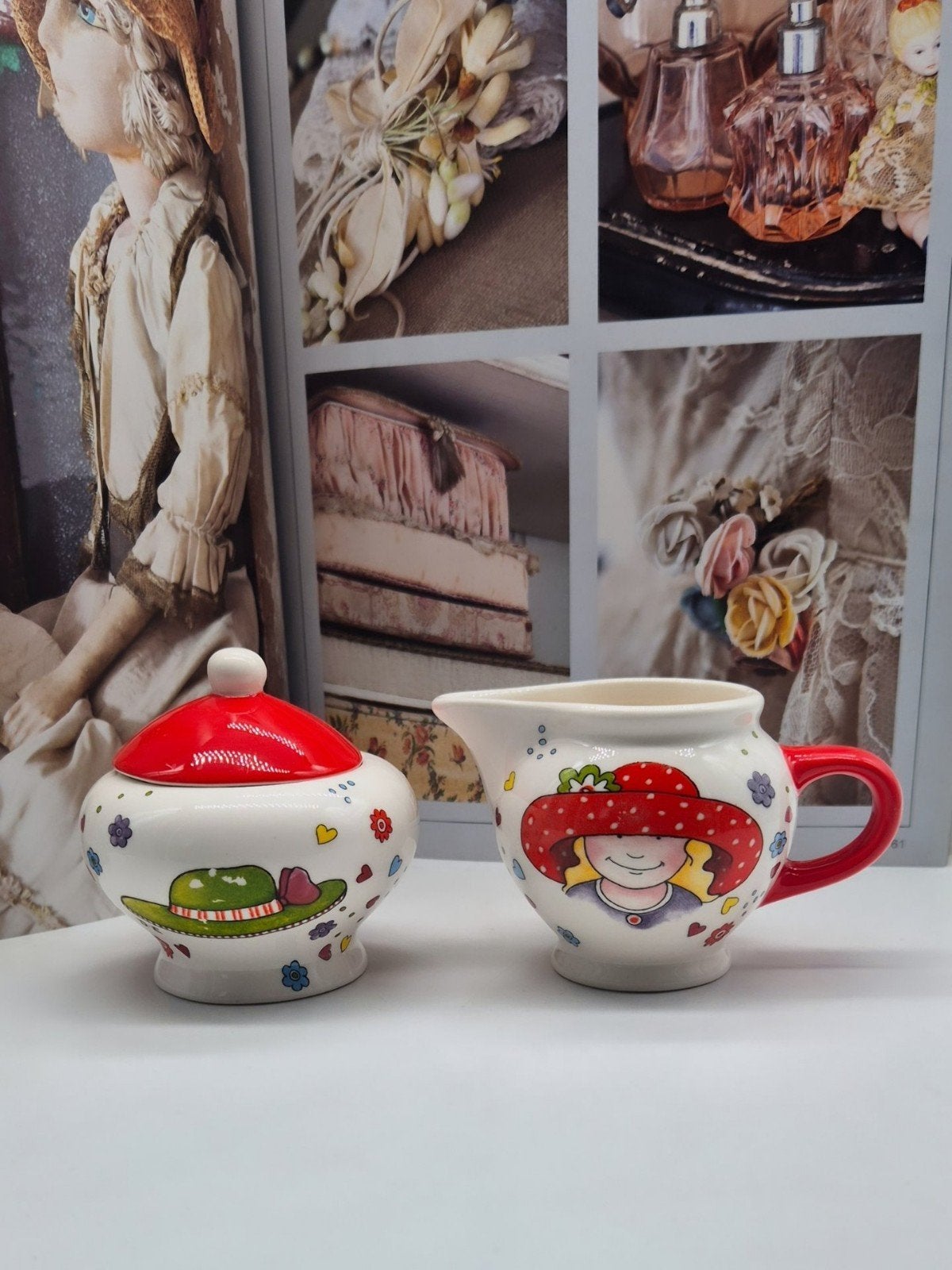 Blond Amsterdam Douwe Egberts Melkkannetje & Suikerpotje, Ophalen of Verzenden, Aardewerk, Blond Amsterdam, Overige typen