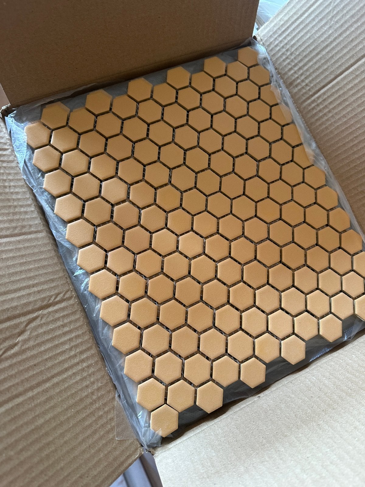 The Mosaic Factory Hexagon tegels 23x26cm tuscany gold mat, Nieuw, Ophalen of Verzenden, 20 tot 40 cm, Minder dan 5 m²