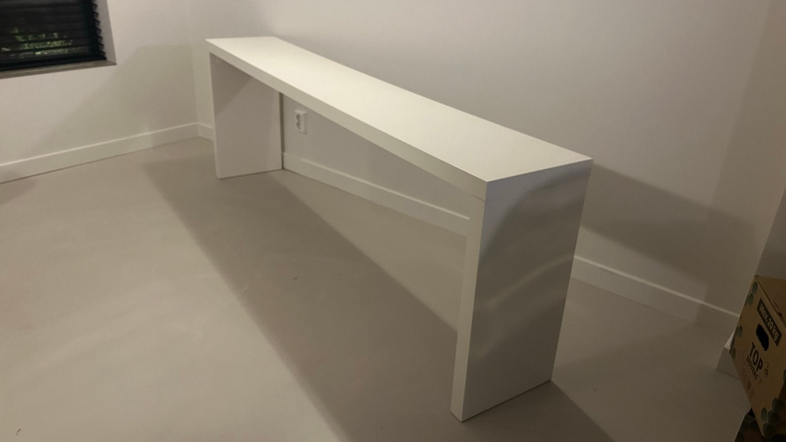 IKEA MALM bedtafel / sidetable wit, Ophalen, Gebruikt, Overige houtsoorten, Minder dan 50 cm