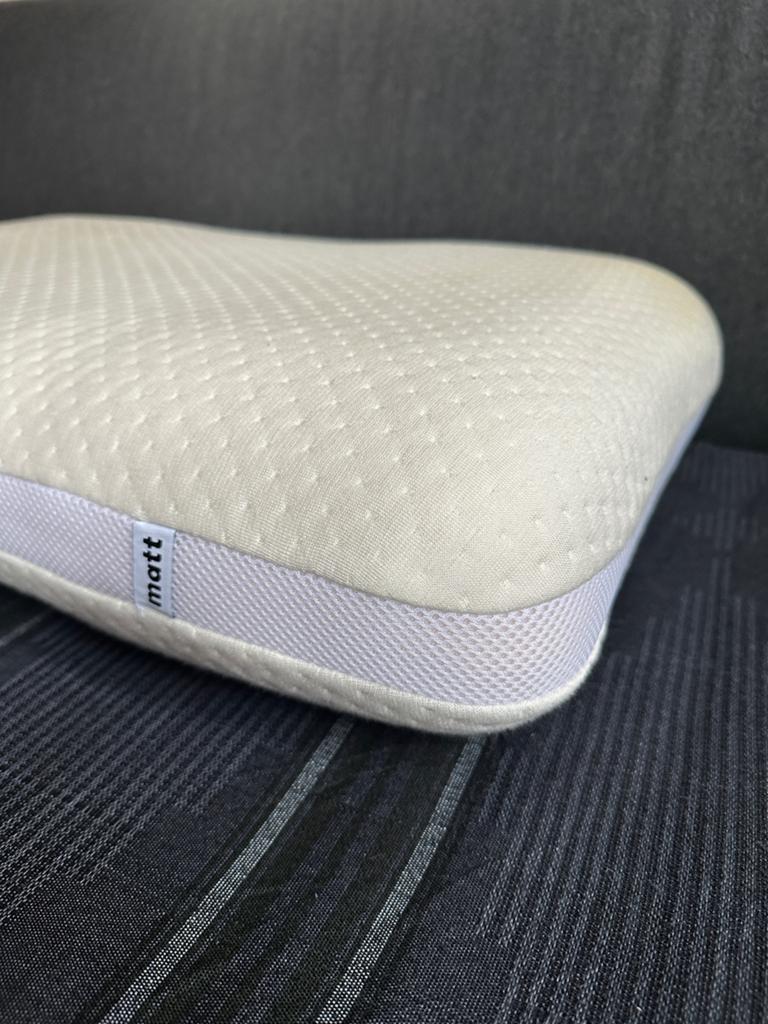 Matt Sleeps kussen, traagschuim met Tencel hoes, Huis en Inrichting, Slaapkamer | Beddengoed, Eenpersoons, Wit, Ophalen of Verzenden