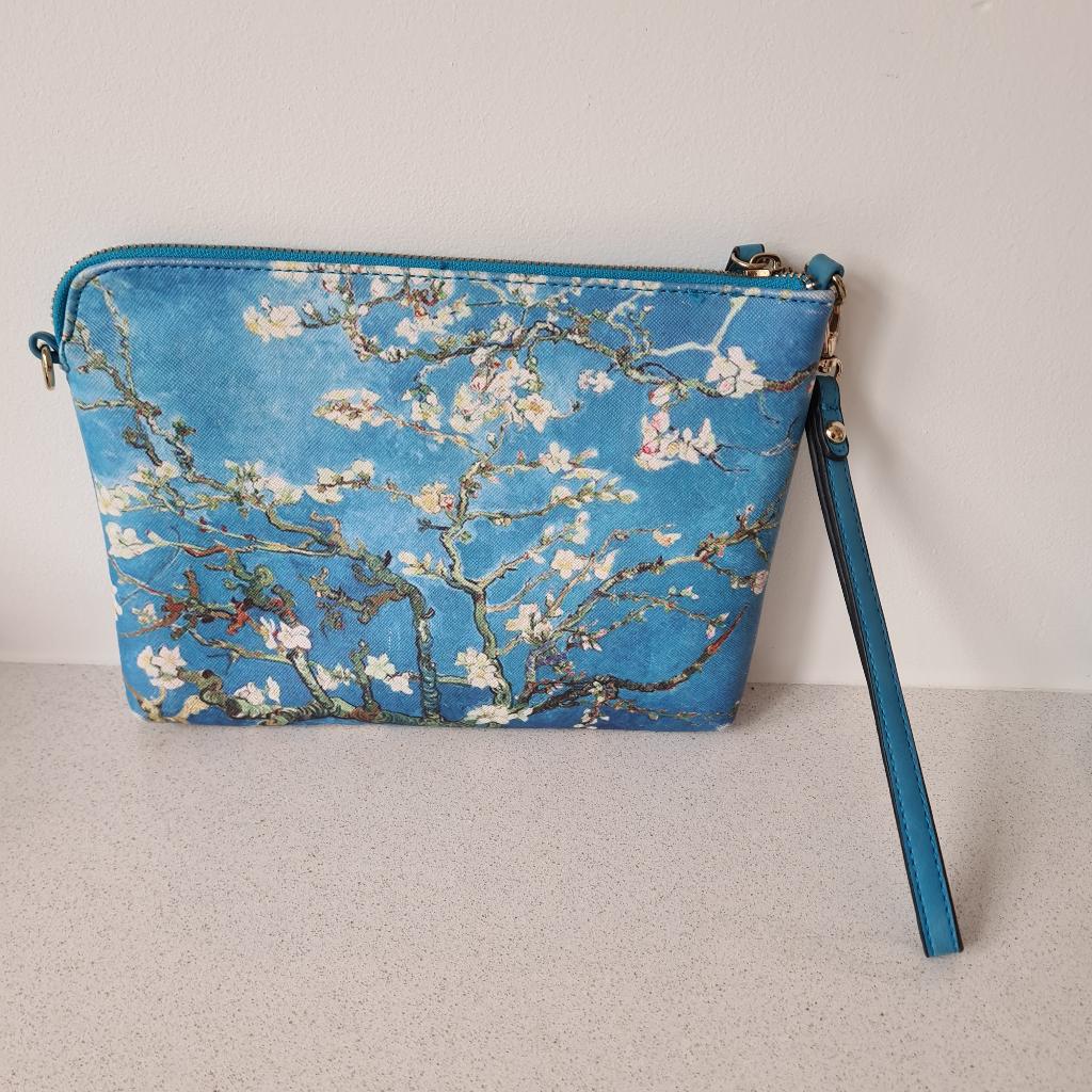 Clutch tasje amandelbloesem  Van Gogh, Ophalen of Verzenden, Nieuw, Bruin, Avondtasje