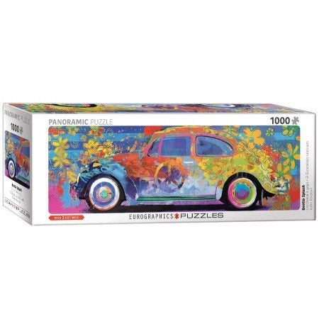 Eurographics: VW Beetle Splash Panorama 1000 stukjes, Ophalen of Verzenden, 500 t/m 1500 stukjes, Nieuw, Legpuzzel