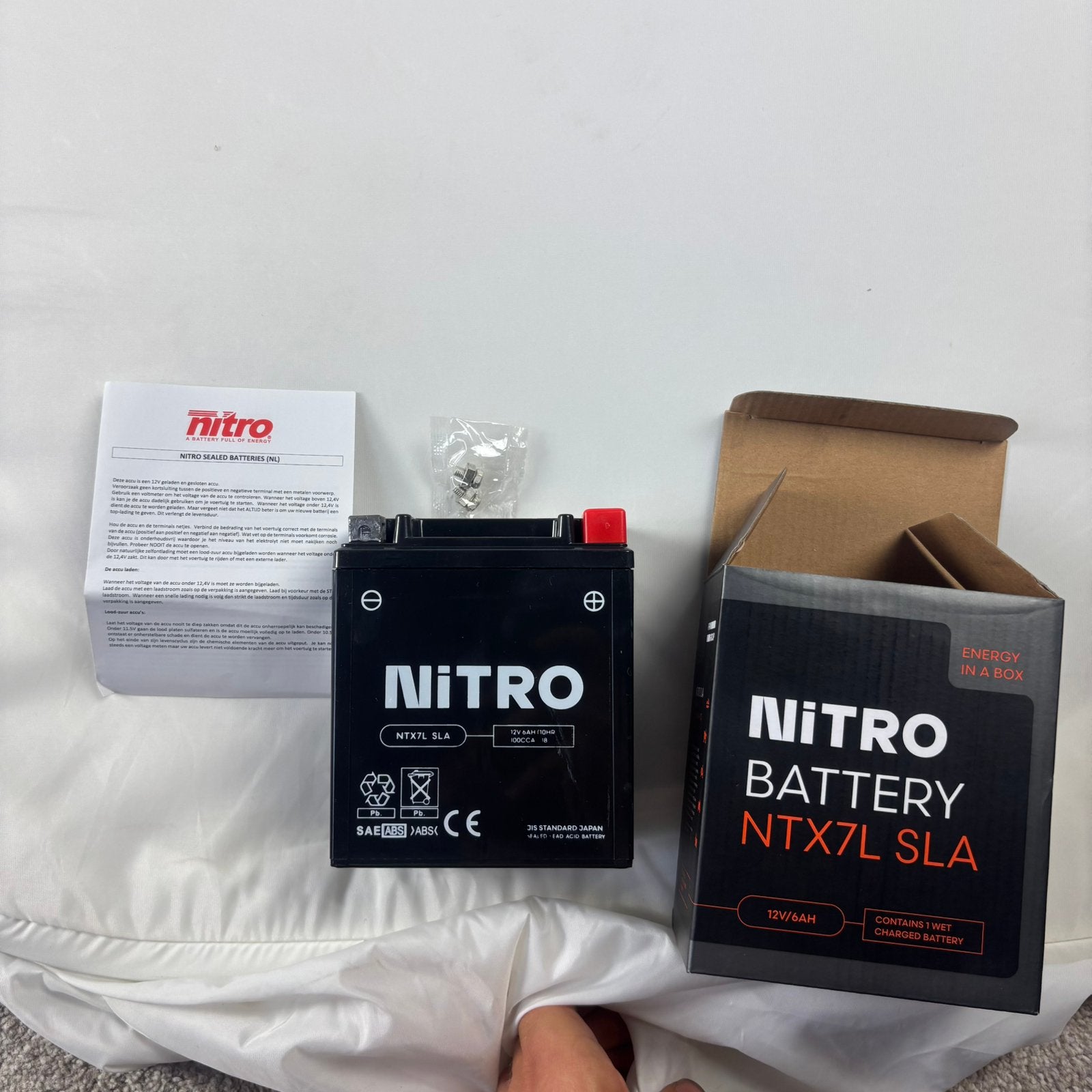 Nitro NTX7L-BS / YTX7L-BS Gel Accu 12V 6Ah, Verzenden, ., Nieuw, Azoutlet