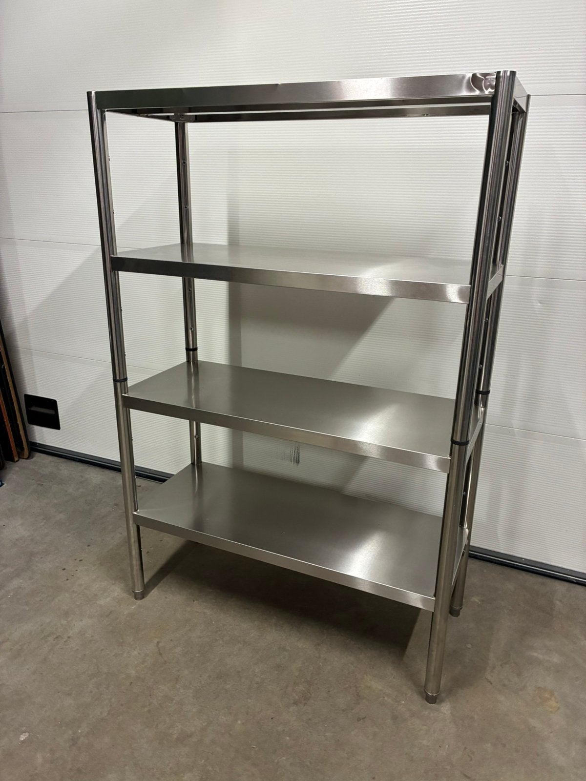 Te koop rvs stelling magazijn keuken rek legbordstelling, Ophalen of Verzenden, Zo goed als nieuw