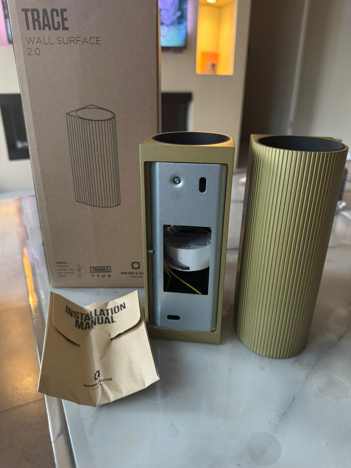 Wever & Ducre trace wall lampen de prijs geldt voor 1 lamp, Ophalen, Overige materialen, LED, Nieuw