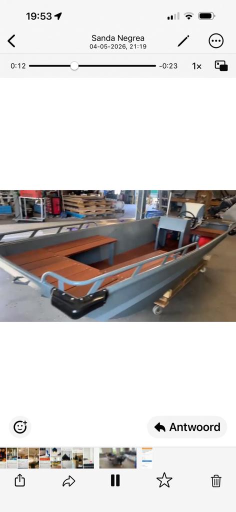 Aluminium JON 416 met Yamaha 9.9 pk motor, Ophalen, Zo goed als nieuw, Aluminium, Buitenboordmotor