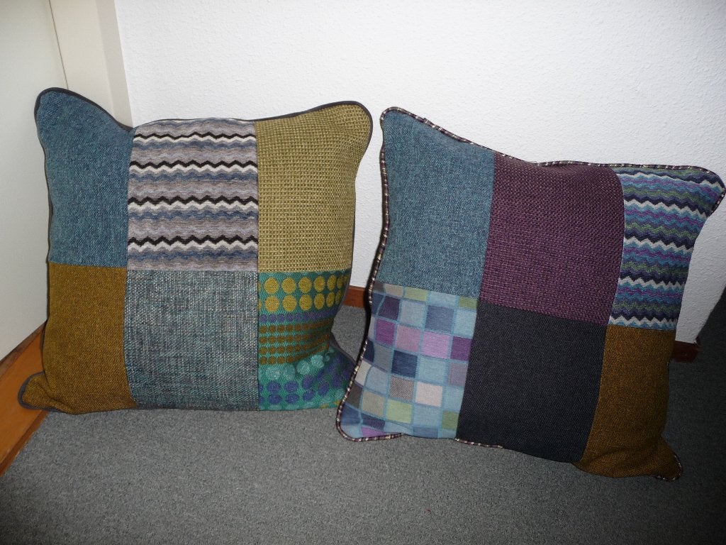 artivo set van 2 luxe blauwe sierkussens Nieuw, Vierkant, Nieuw, Handgemaakt, Verzenden
