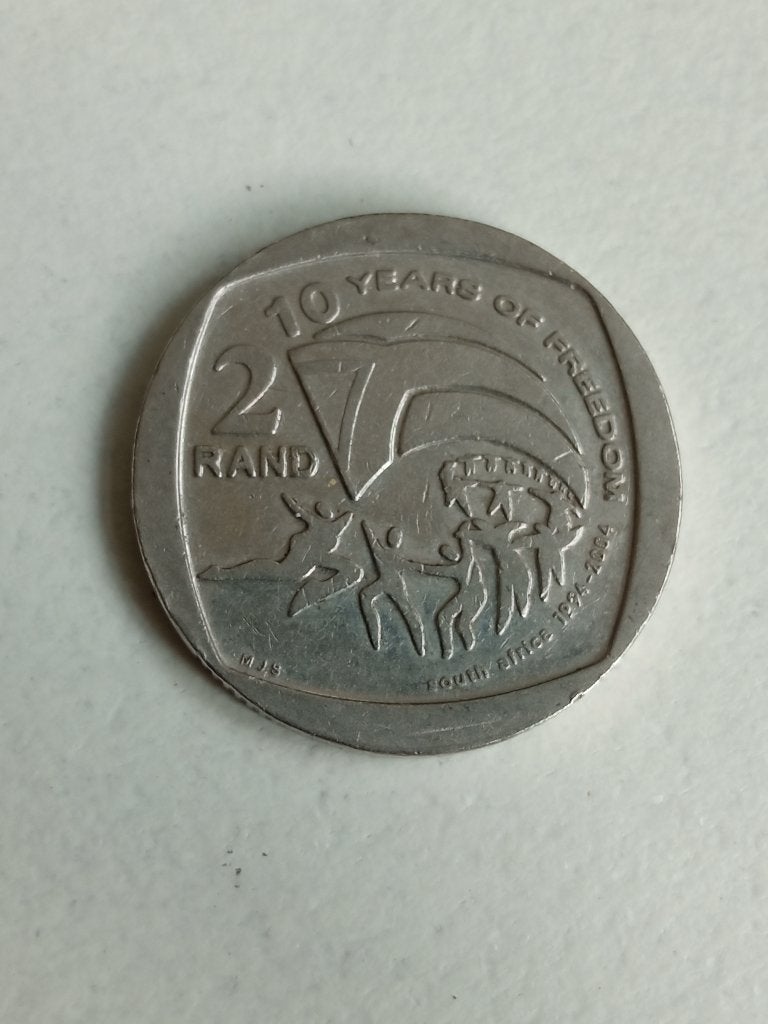 Zuid Afrika 2 rand 2004., Postzegels en Munten, Ophalen of Verzenden, Zuid-Afrika, Losse munt
