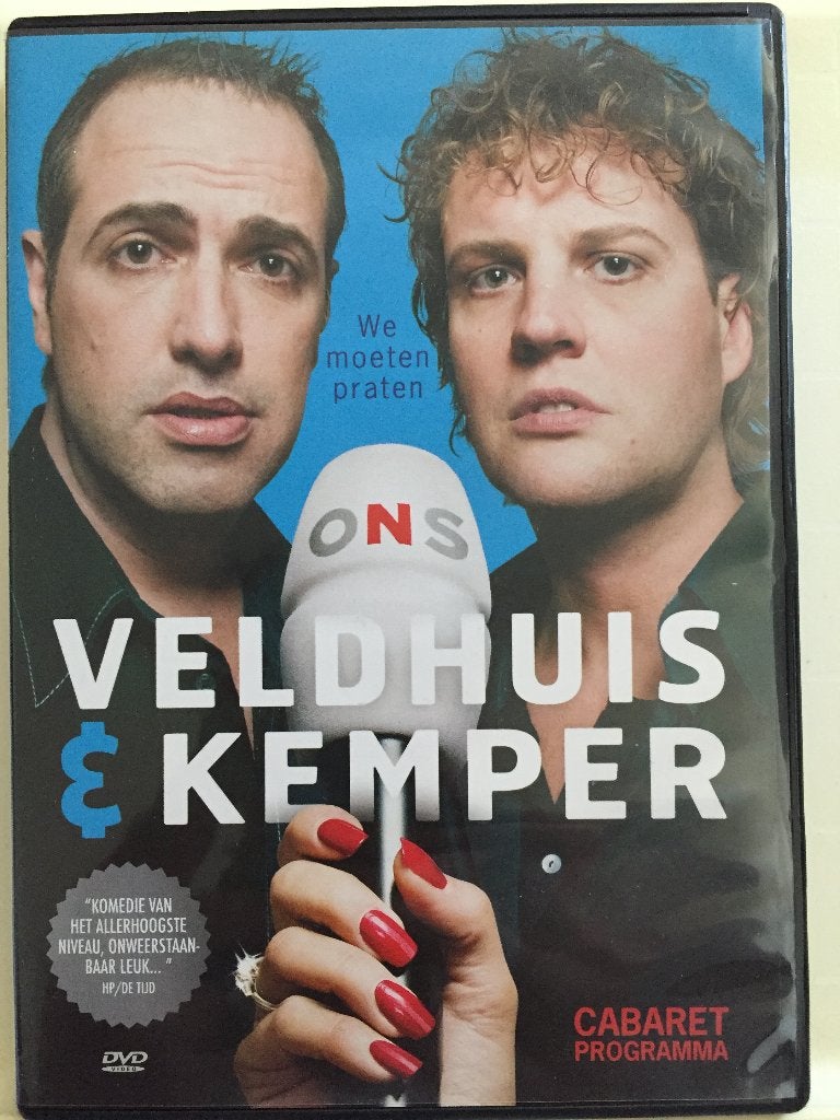 Velhuis & Kemper we Moeten Praten, Alle leeftijden, Ophalen of Verzenden, Zo goed als nieuw, Stand-up of Theatershow