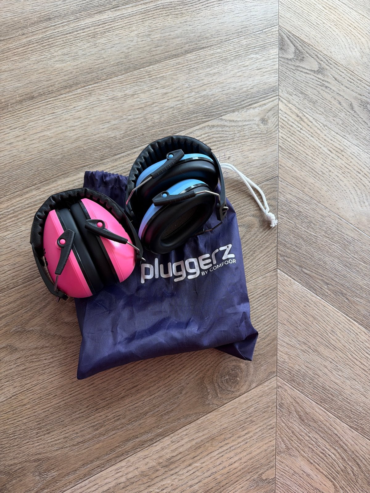 Pluggerz Gehoorbescherming Kinderen (Roze & Blauw), Ophalen, Gebruikt