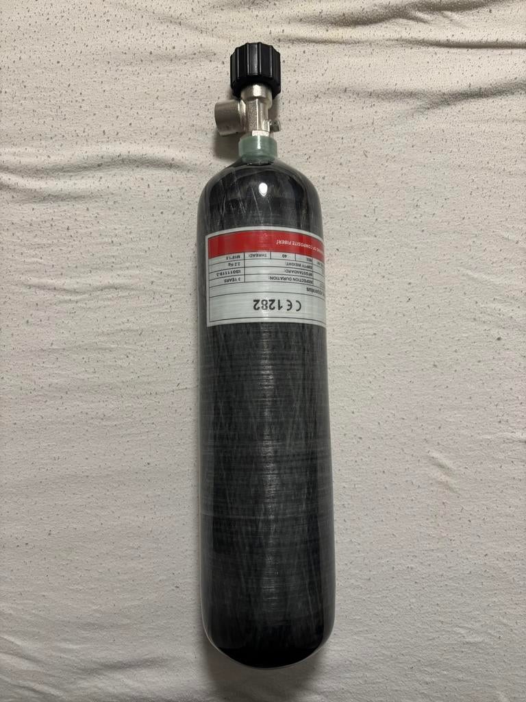 Vulfles PCP Luchtbuks - 3L carbon - 300 bar - Gekeurd!, Ophalen of Verzenden, Nieuw