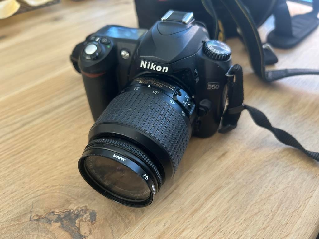 Nikon d50 + 18-55mm, Audio, Tv en Foto, Fotocamera's Digitaal, Ophalen of Verzenden, Zo goed als nieuw, Nikon