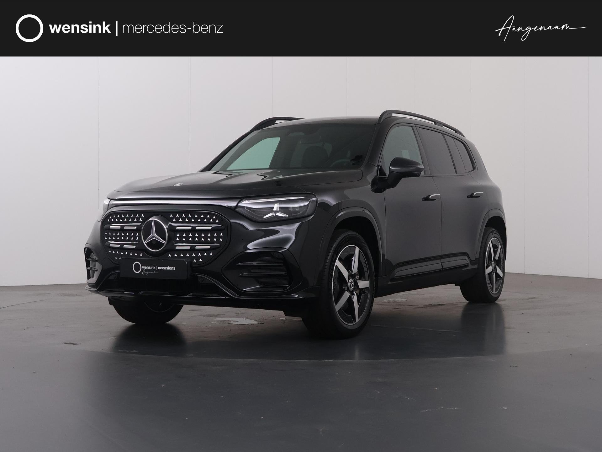 Mercedes-Benz GLB 250+ Business Solution AMG 7p. 85.5 kWh |, Auto's, Achterwielaandrijving, Zwart, 607 km, 7 stoelen