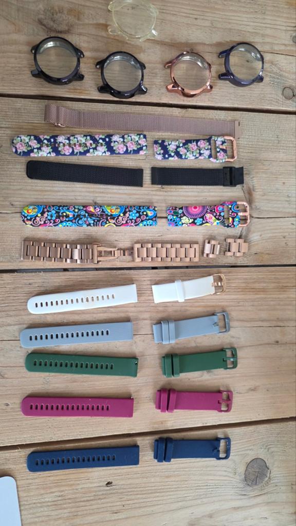 Garmin horlogebandjes 18mm, Ophalen of Verzenden, Conditie, Zwart, Android