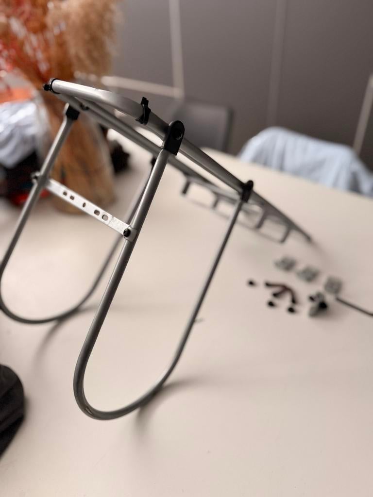 Fietsdrager voor bagagedrager - Zilver, Ophalen of Verzenden, Gebruikt