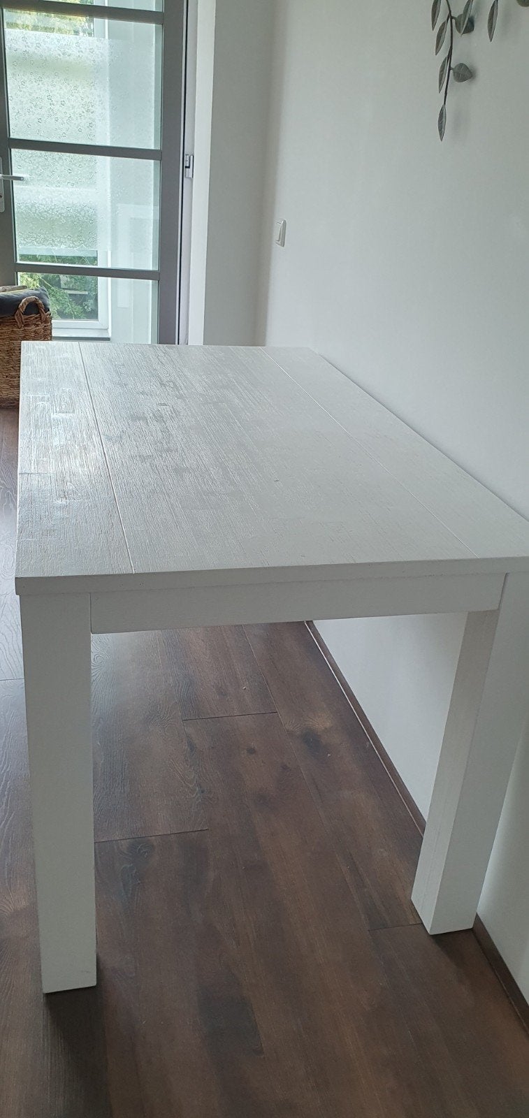 Witte eettafel van Bommel meubel. 140 cm lang, Ophalen, 100 tot 150 cm, 50 tot 100 cm, Zo goed als nieuw