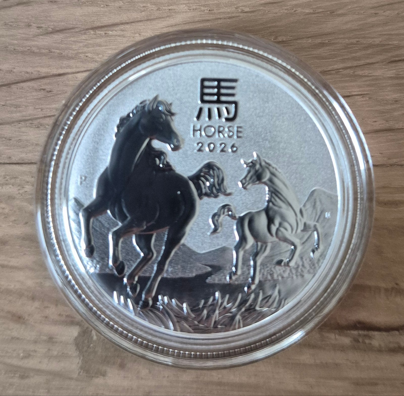 5 oz zilveren munt Perth Mint Lunar Horse 2026, Ophalen of Verzenden, Zilver