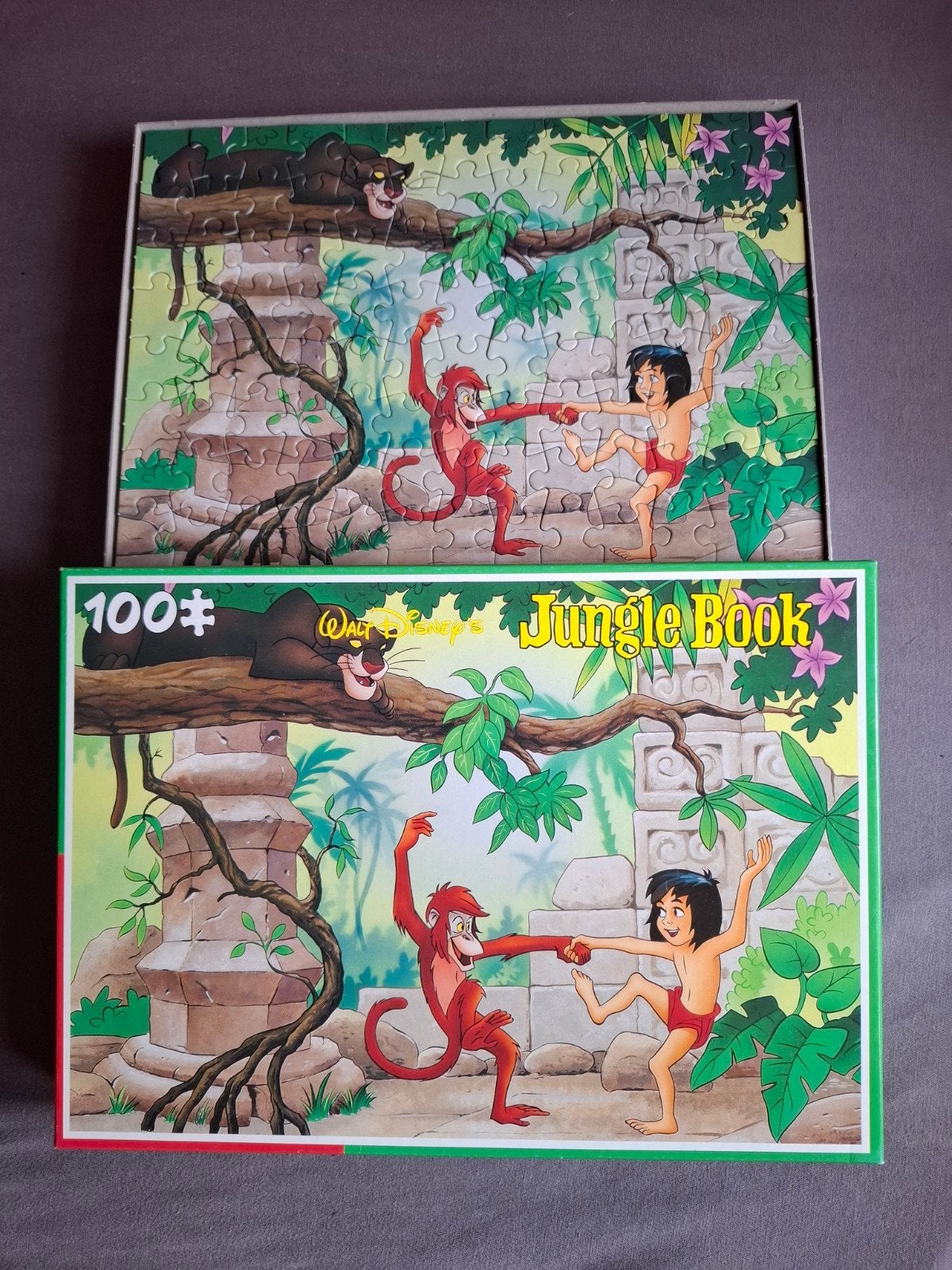 Disney Jungle Boek puzzel 100 stukjes, Ophalen of Verzenden, Gebruikt, 6 jaar of ouder