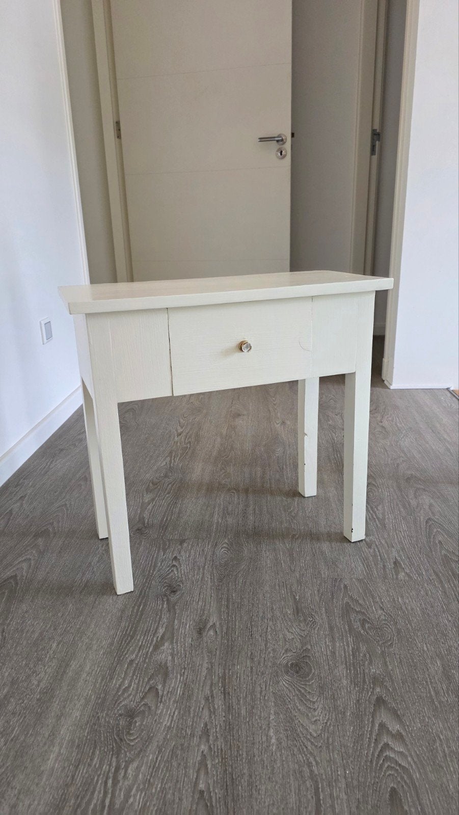 Wit kastje met lade - 60x30x57 cm, Gebruikt, 55 tot 75 cm, Modern, Rechthoekig