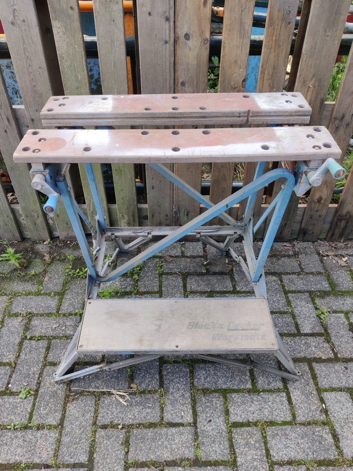 Vintage Black&Decker workmate, Doe-het-zelf en Verbouw, Werkbanken, Ophalen of Verzenden, Gebruikt, Minder dan 70 cm, Inklapbaar
