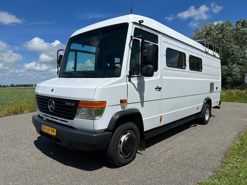 Mercedes Vario 616d Maxi Airco Cruise Ex Overheid 13.000km!, Zwart, 4 cilinders, 160 pk, Wit