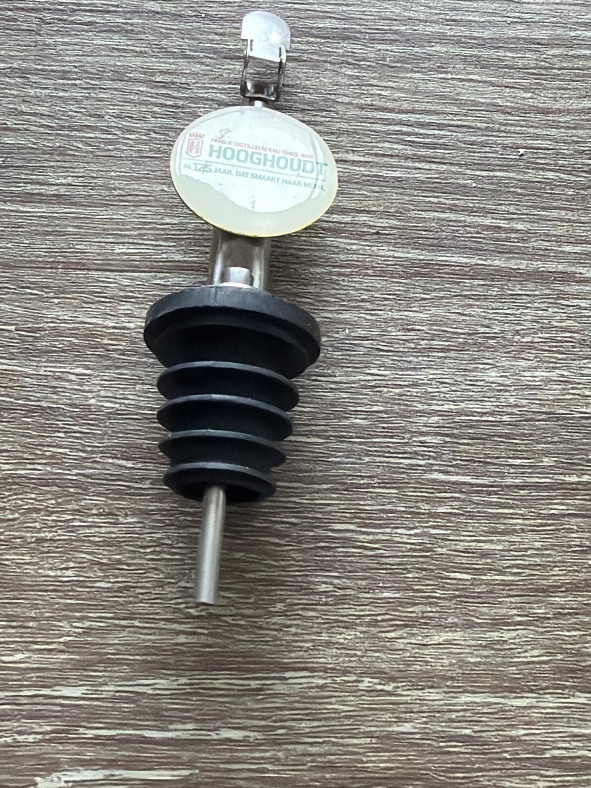 Hooghoudt Flessenschenker - Doseerstop, Zilver, Ophalen of Verzenden, Metaal, Overige merken