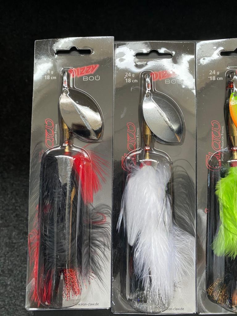 Iron Claw Dizzy Bou Bucktail spinner 18cm 24gr zwaar, D, Overige typen, Nieuw, Ophalen of Verzenden