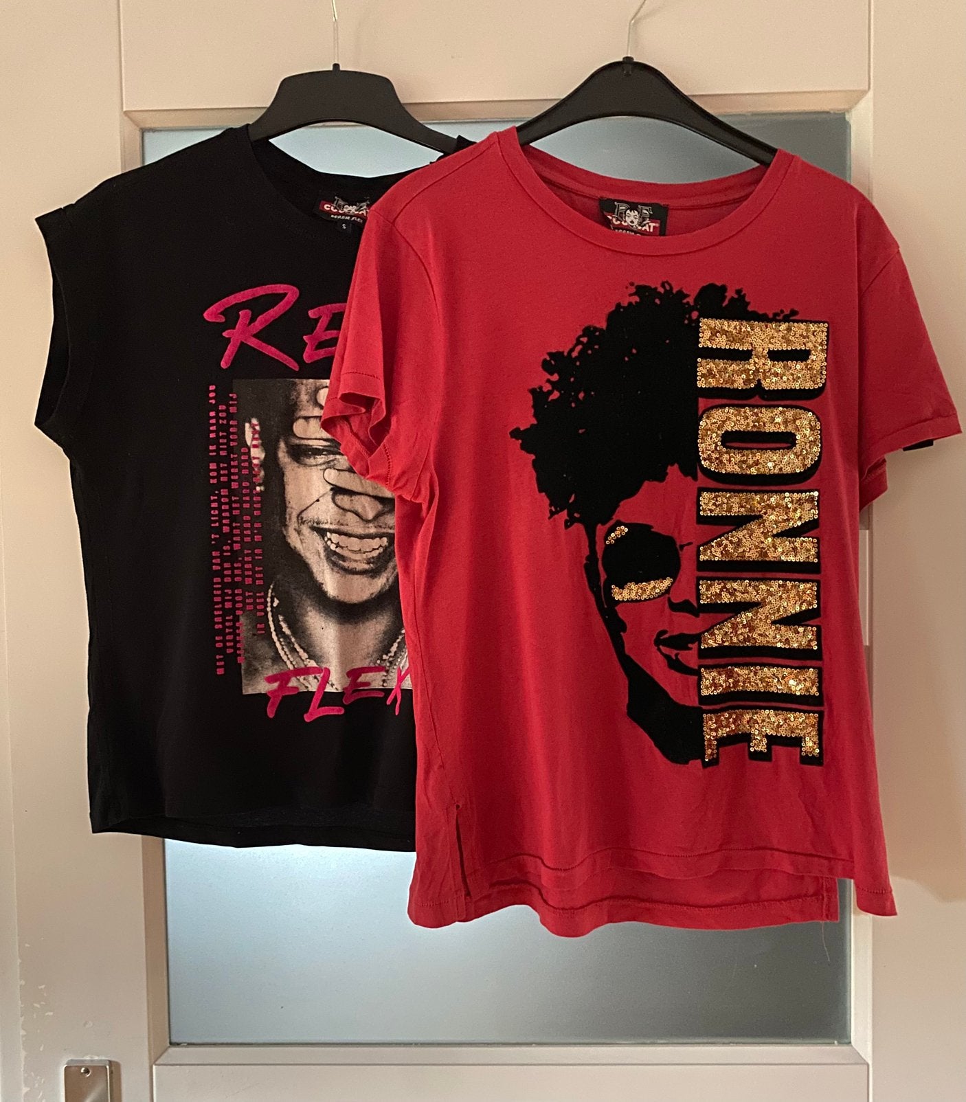 Ronnie Flex tops - maat S, Kleding | Dames, T-shirts, Zo goed als nieuw, Maat 38/40 (M), Zwart, Korte mouw, Ophalen of Verzenden