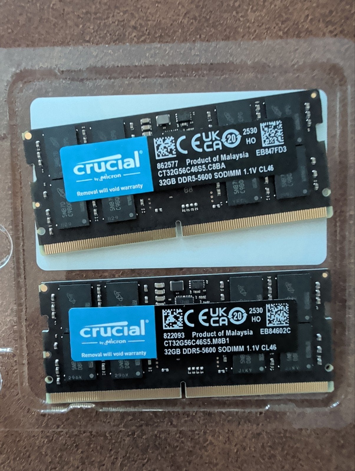 Crucial DDR5-5600 SODIMM 64GB Kit (2x32GB) RAM, Computers en Software, RAM geheugen, Ophalen, Nieuw, DDR5, 64 GB