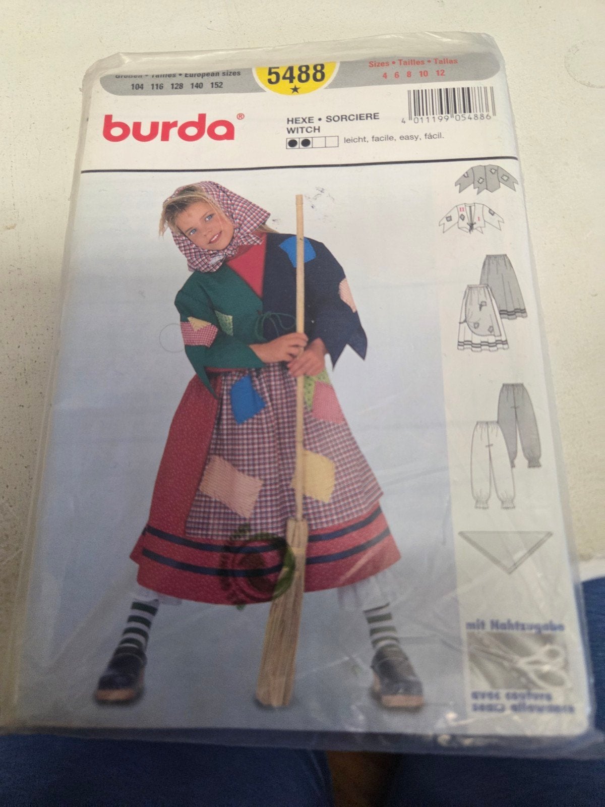 zolderopruiming Burda naaipatroon 5488.ongebruikt patroon, Overige typen, Kind, Zo goed als nieuw, Burda