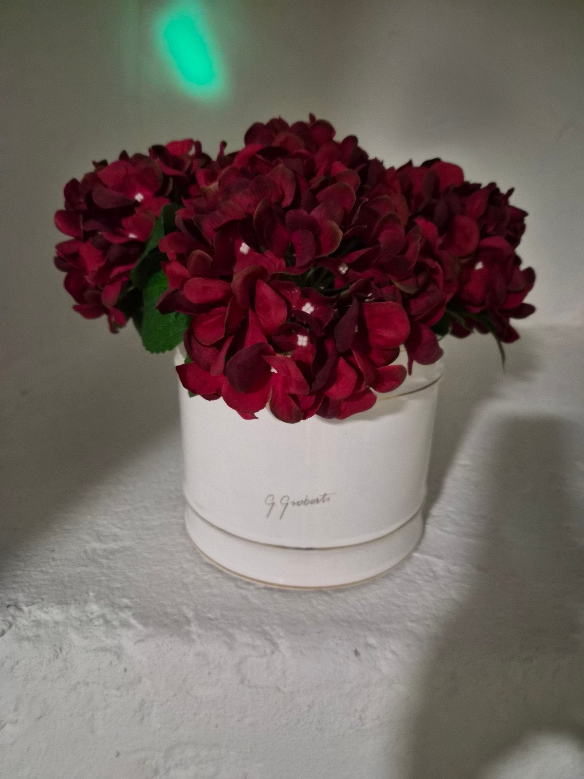 2 bloem potten met kunst bloemen, Ophalen, Zo goed als nieuw