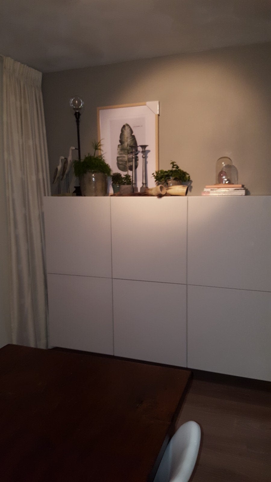Witte hoogglans frontjes voor IKEA Besta kasten, Ophalen, Gebruikt