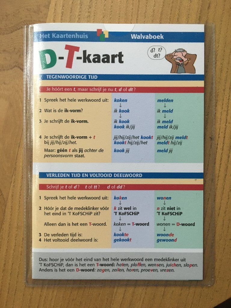 Voortgezet onderwijs: D-T-kaart Nederlands, Ophalen of Verzenden, Zo goed als nieuw, Overige niveaus, Nederlands