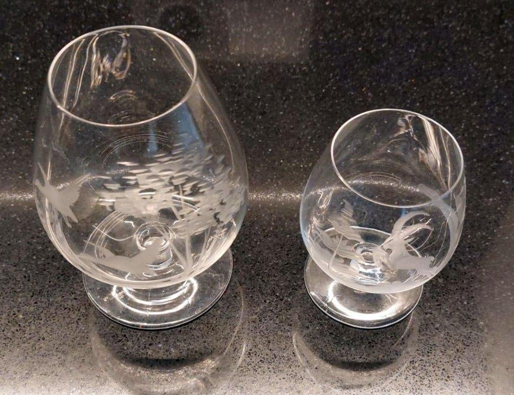 Kristallen borrelglaasjes, Ophalen of Verzenden, Zo goed als nieuw, Borrel- of Shotglas